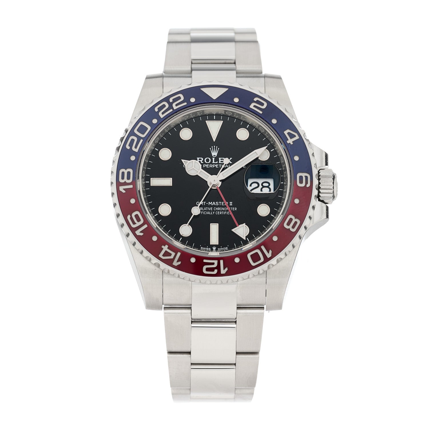 Rolex Stainless Steel 40mm Oyster Perpetual Date GMT Master Ⅱ Pepsi Watch 126710BLRO 1 of 4