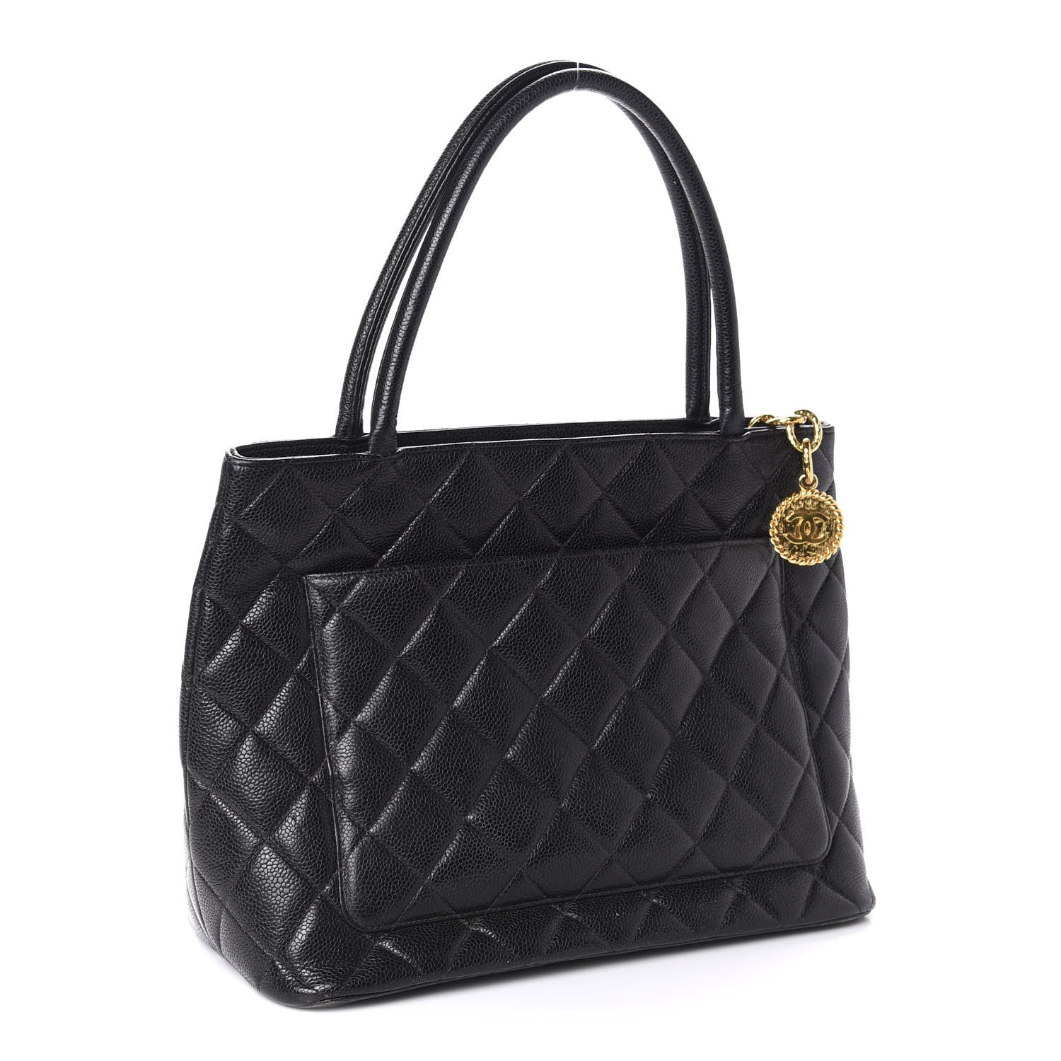 Chanel Caviar Quilted Medallion Tote Black 3 of 11