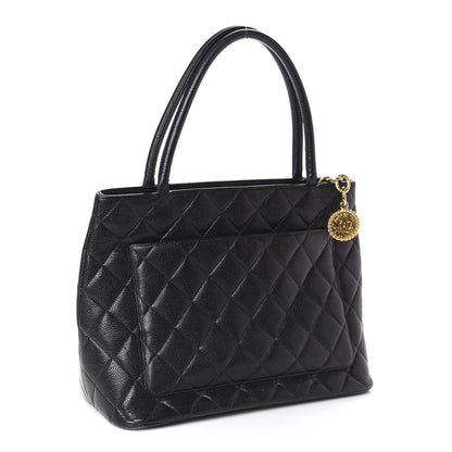 Chanel Caviar Quilted Medallion Tote Black 3 of 11