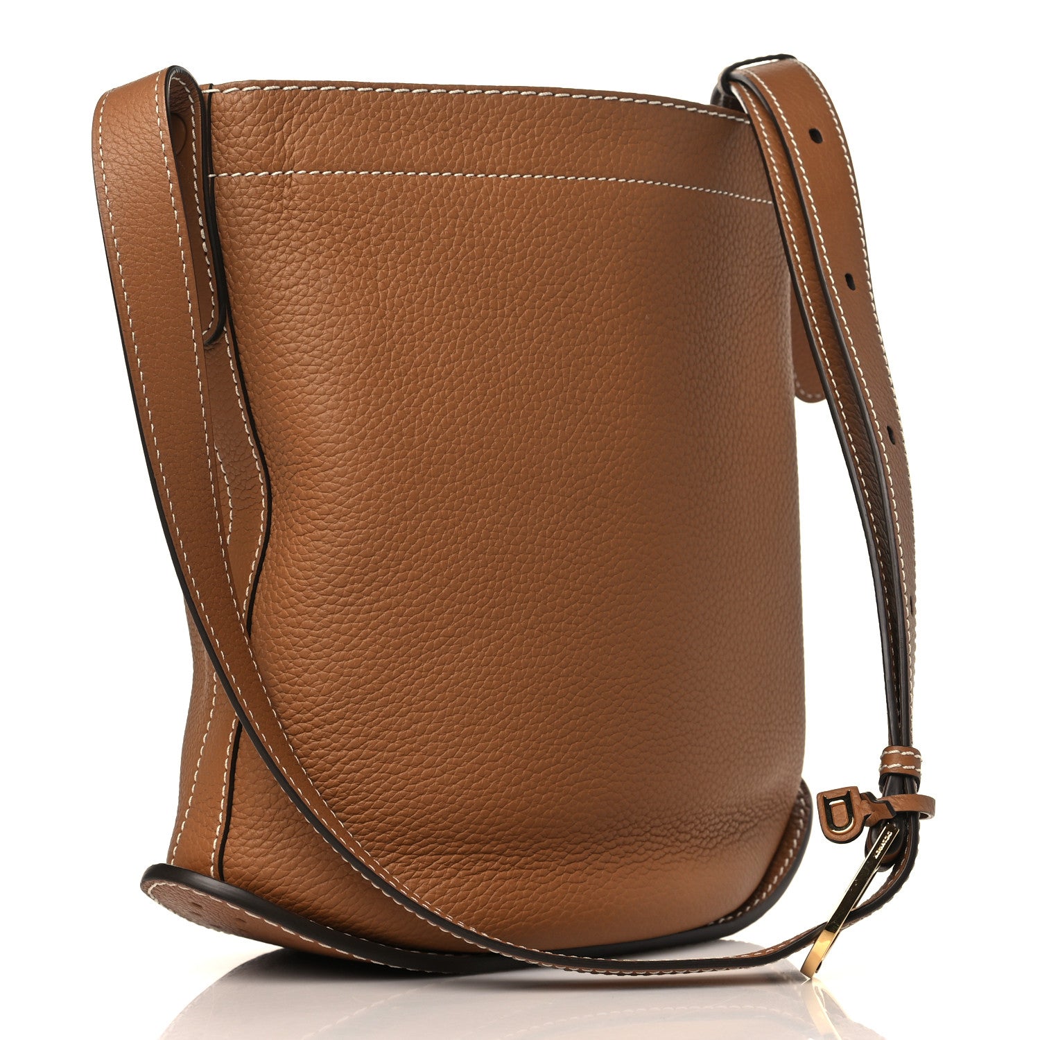 Delvaux Taurillon Pin Daily Surpique Bucket Vegetal Ivory 3 of 8