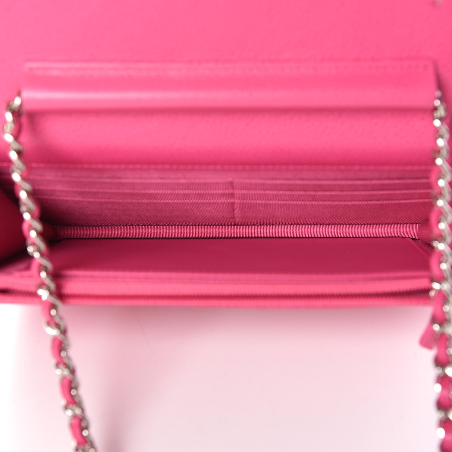 Chanel Caviar Quilted Wallet on Chain WOC Pink 5 of 13