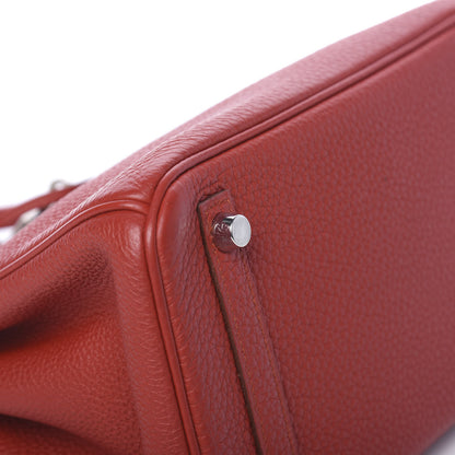 Hermes Togo Birkin 25 Rouge Garance 35 of 37