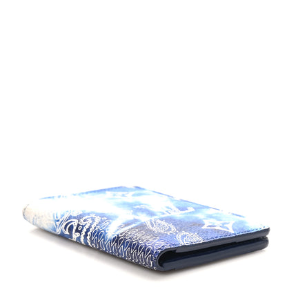 Louis Vuitton Cowhide Monogram Bandana Pocket Organizer Blue 4 of 8