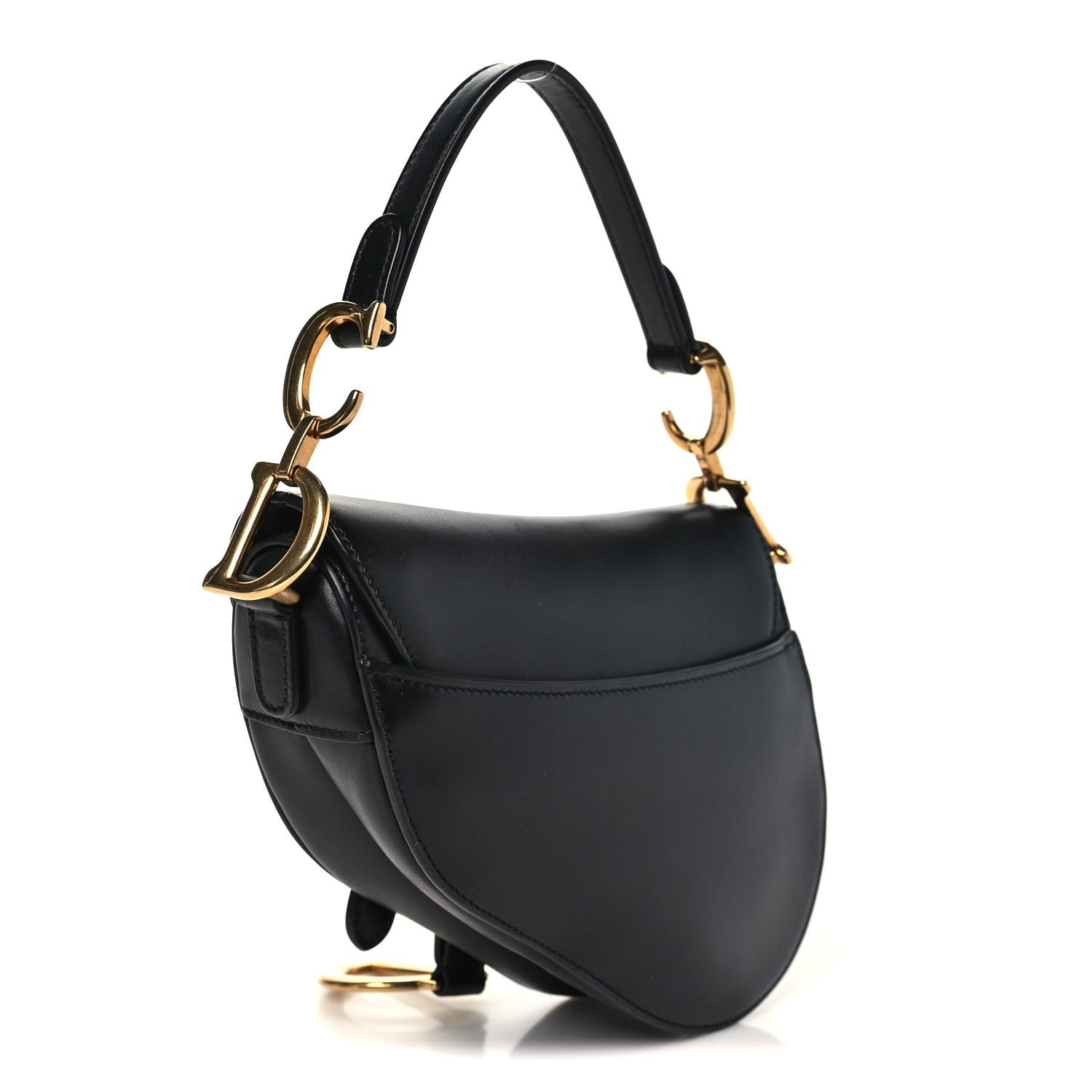 Christian Dior Calfskin Mini Saddle Bag Black 3 of 8