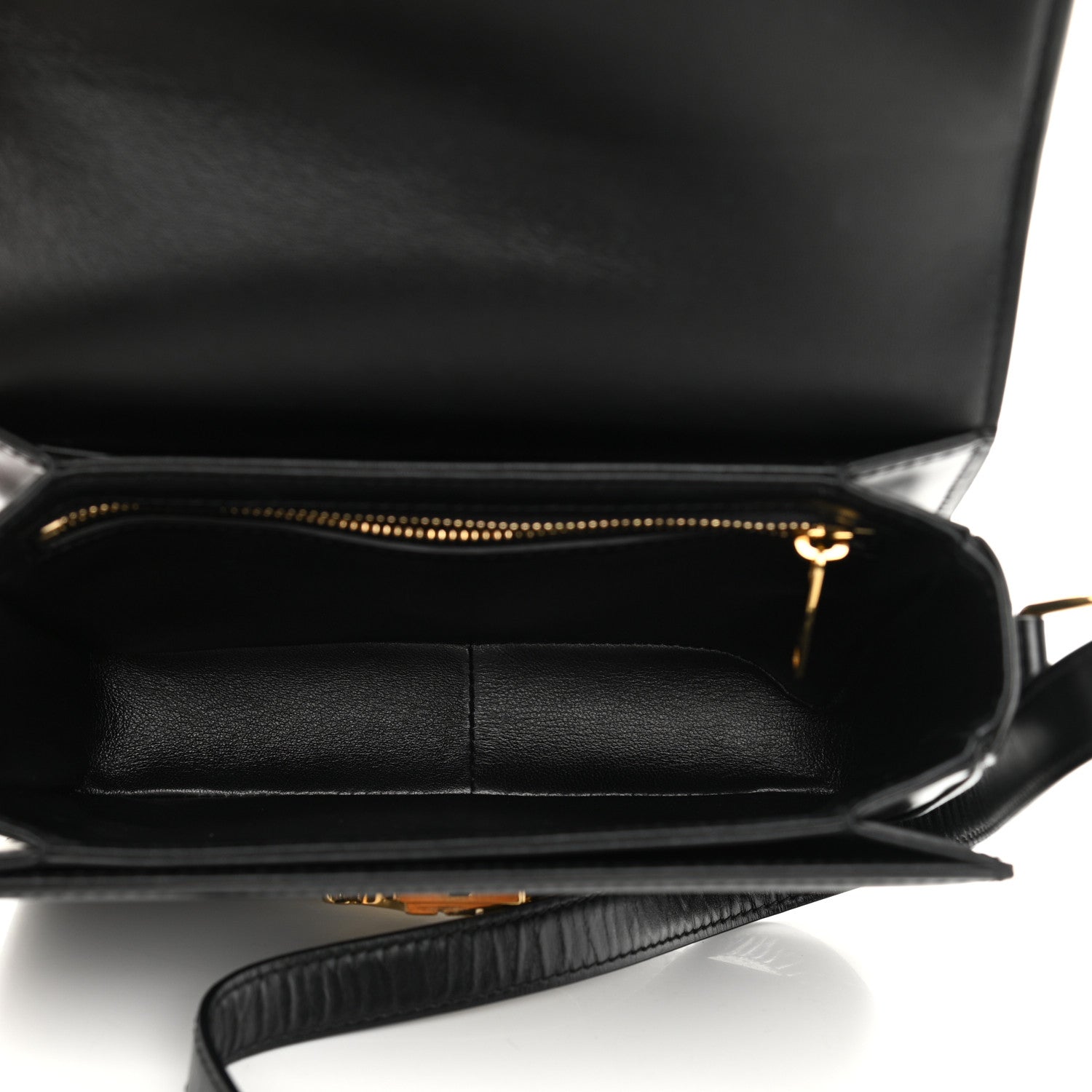 Celine Shiny Calfskin Small Triomphe Black 5 of 12