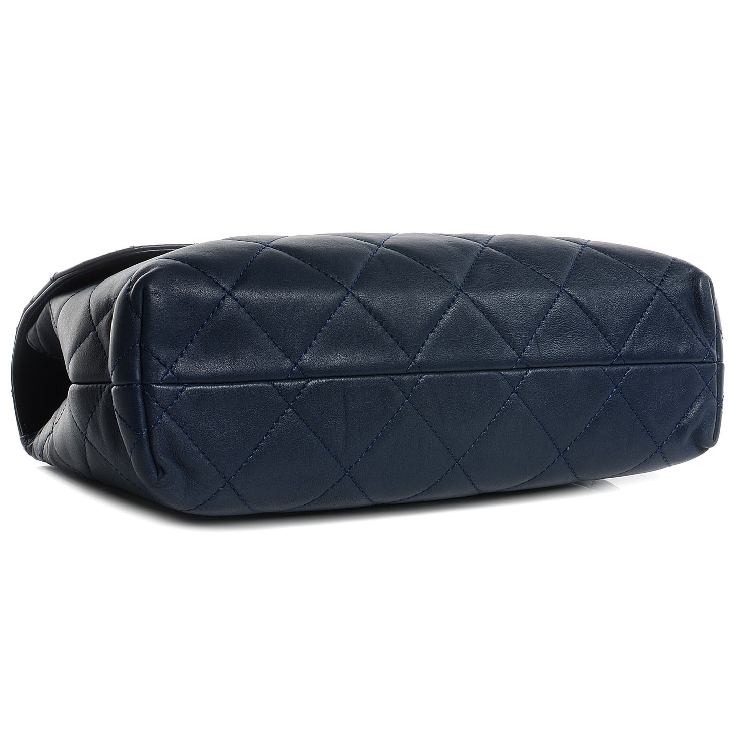 Calfskin Quilted In The Business Flap Dark Blue