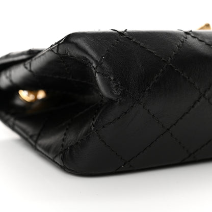Chanel Aged Calfskin Quilted 2.55 Reissue Mini Flap Black 9 of 11
