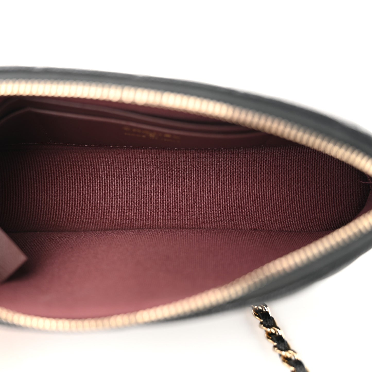 Caviar Quilted Classic Clutch With Chain Black