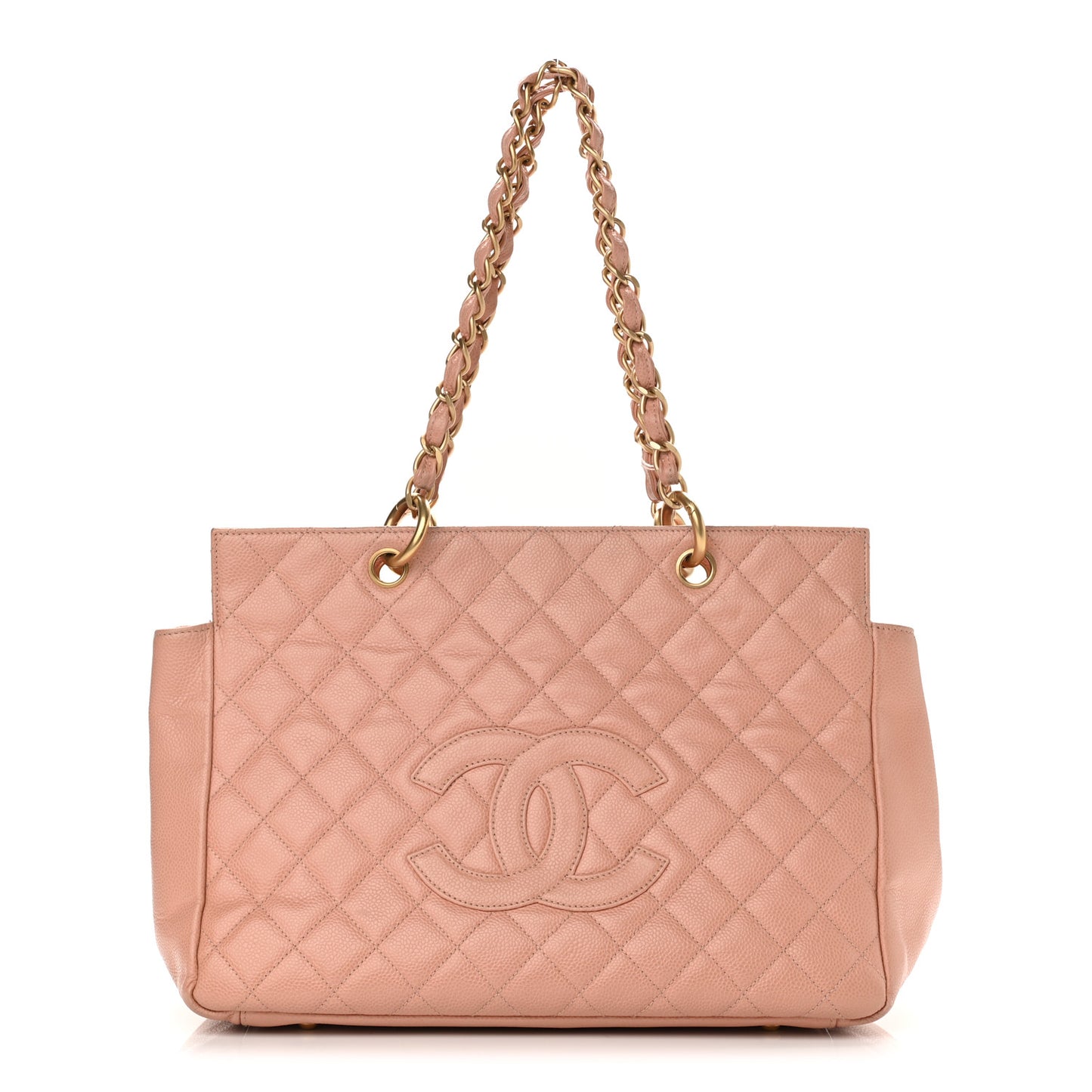 Caviar Quilted Grand Timeless Tote GTT Pink