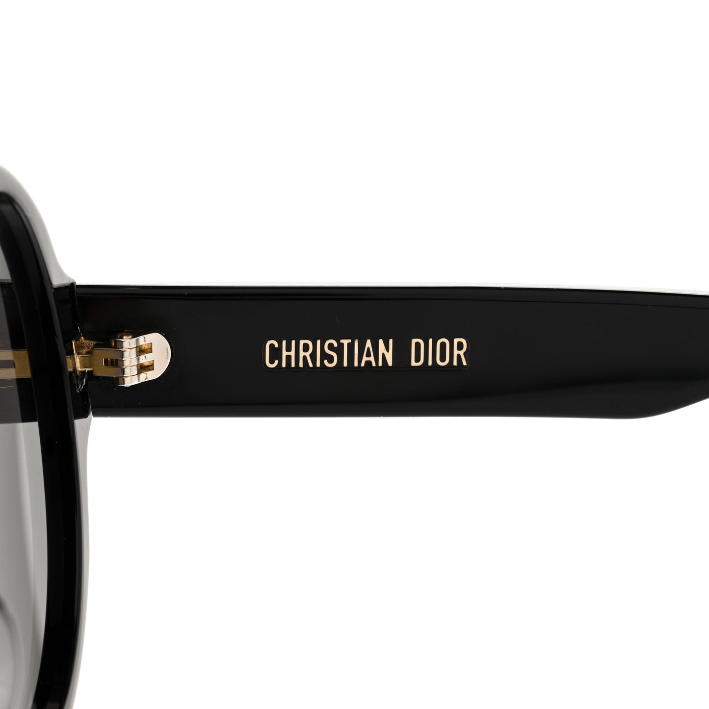 Diorsignature R1U Round Sunglasses Black