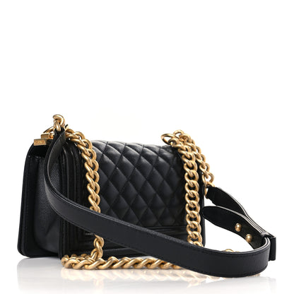 Chanel Caviar Quilted Small Boy Flap Black 3 of 9