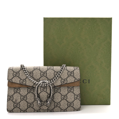 Gucci GG Supreme Monogram Super Mini Dionysus Shoulder Bag Taupe 10 of 10