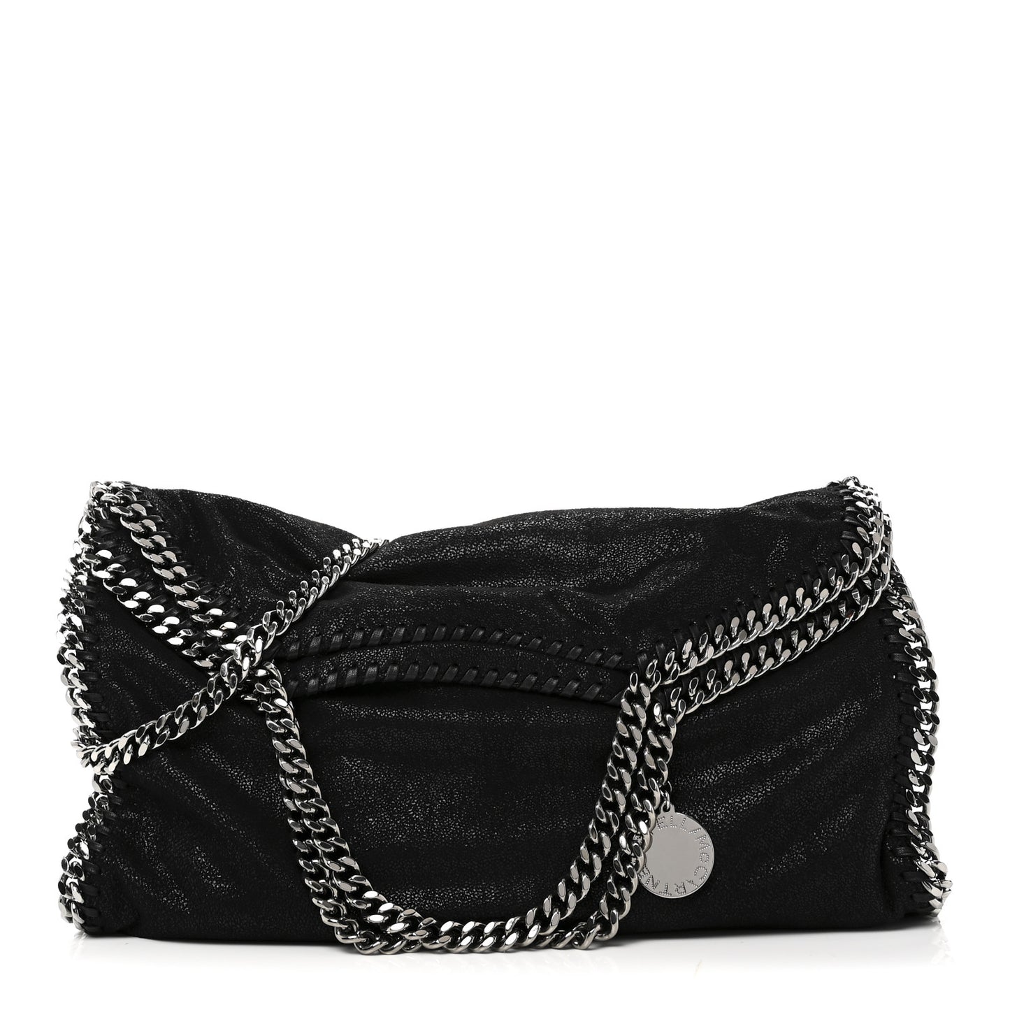 Shaggy Deer Falabella Fold Over Tote Black