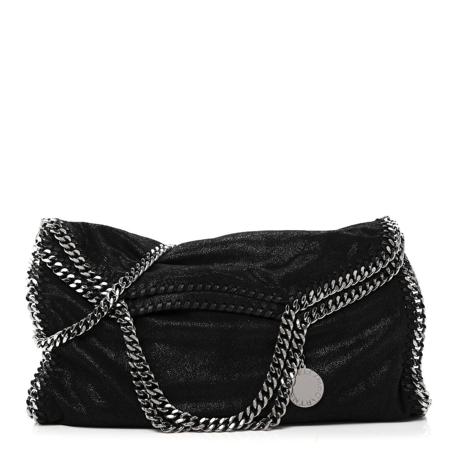 Stella McCartney Shaggy Deer Falabella Fold Over Tote Black 1 of 9
