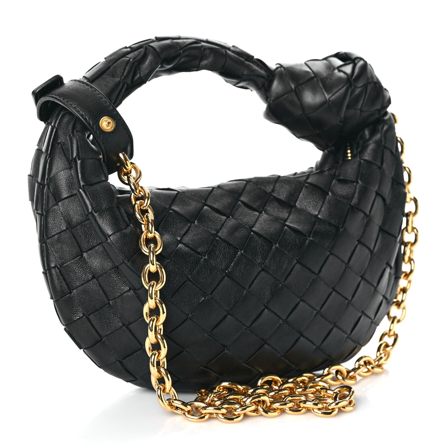 Nappa Intrecciato Mini Chain Jodie Black