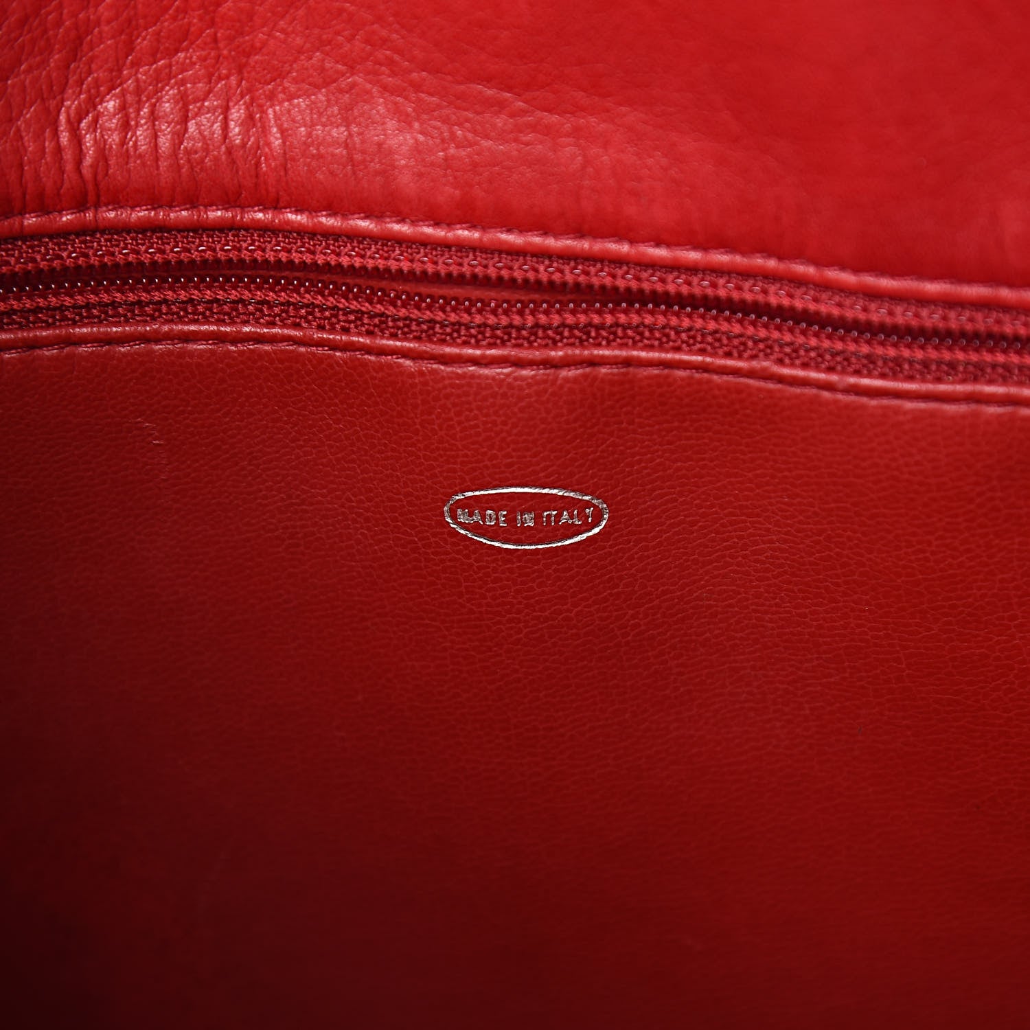 Chanel Lambskin Quilted Tote Red 7 of 18