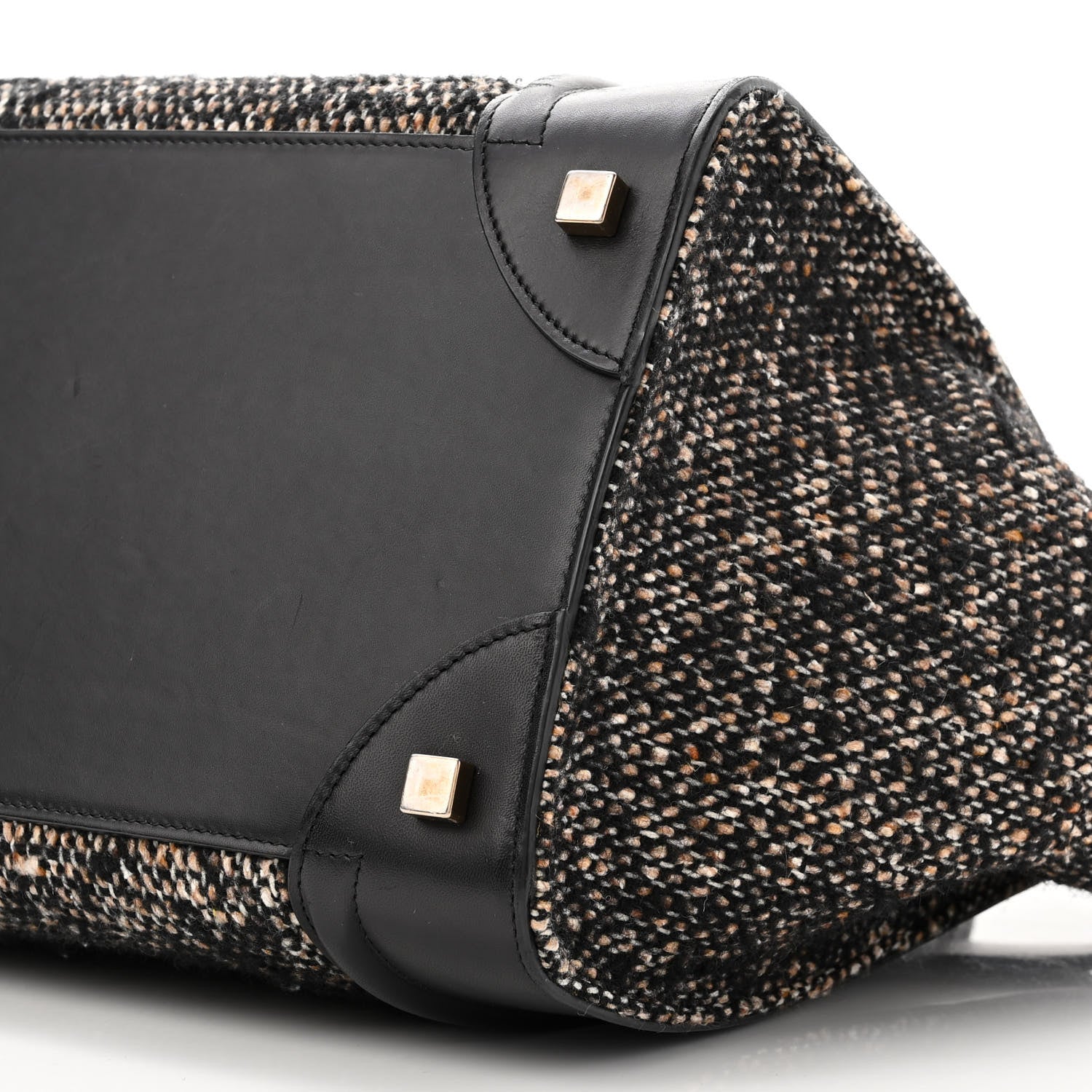 Celine Twill Smooth Calfskin Mini Luggage Dune Black 9 of 9