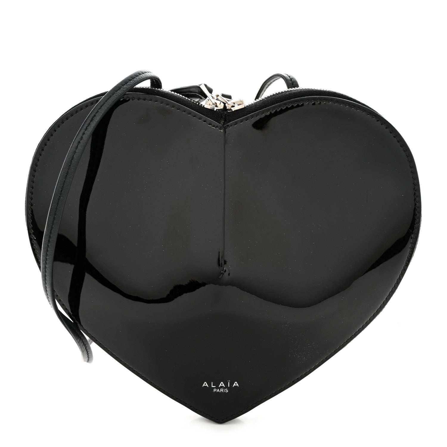 Alaia Patent Calfskin Le Coeur Bag Black 1 of 11