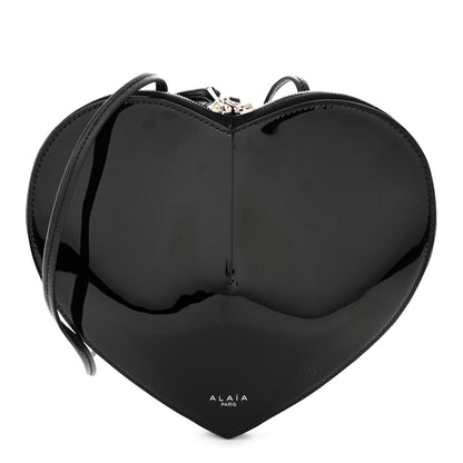 Alaia Patent Calfskin Le Coeur Bag Black 1 of 11