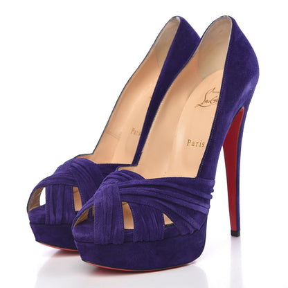 Christian Louboutin Suede Aborina 150 Pumps 40 Violette 3 of 16