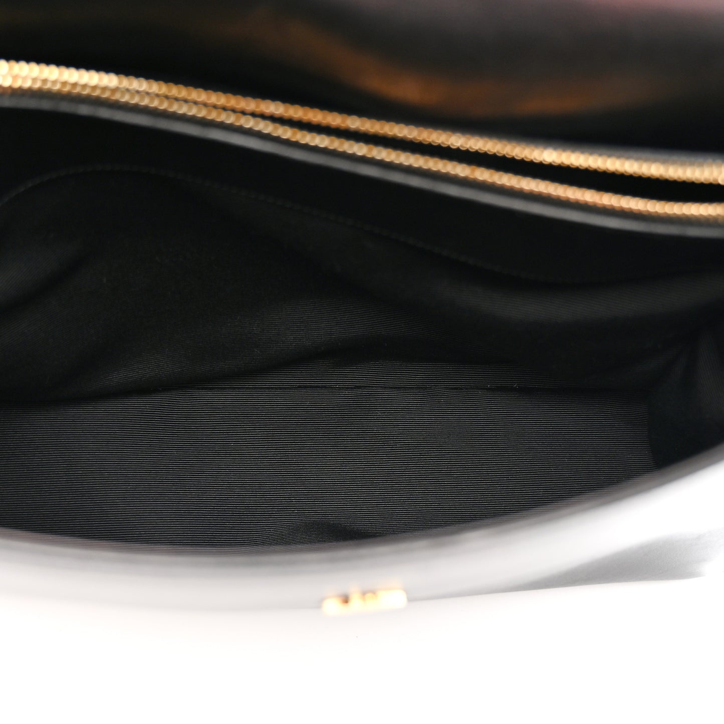 Calfskin Crocodile Embossed Medium Moujik Top Handle Bag Black