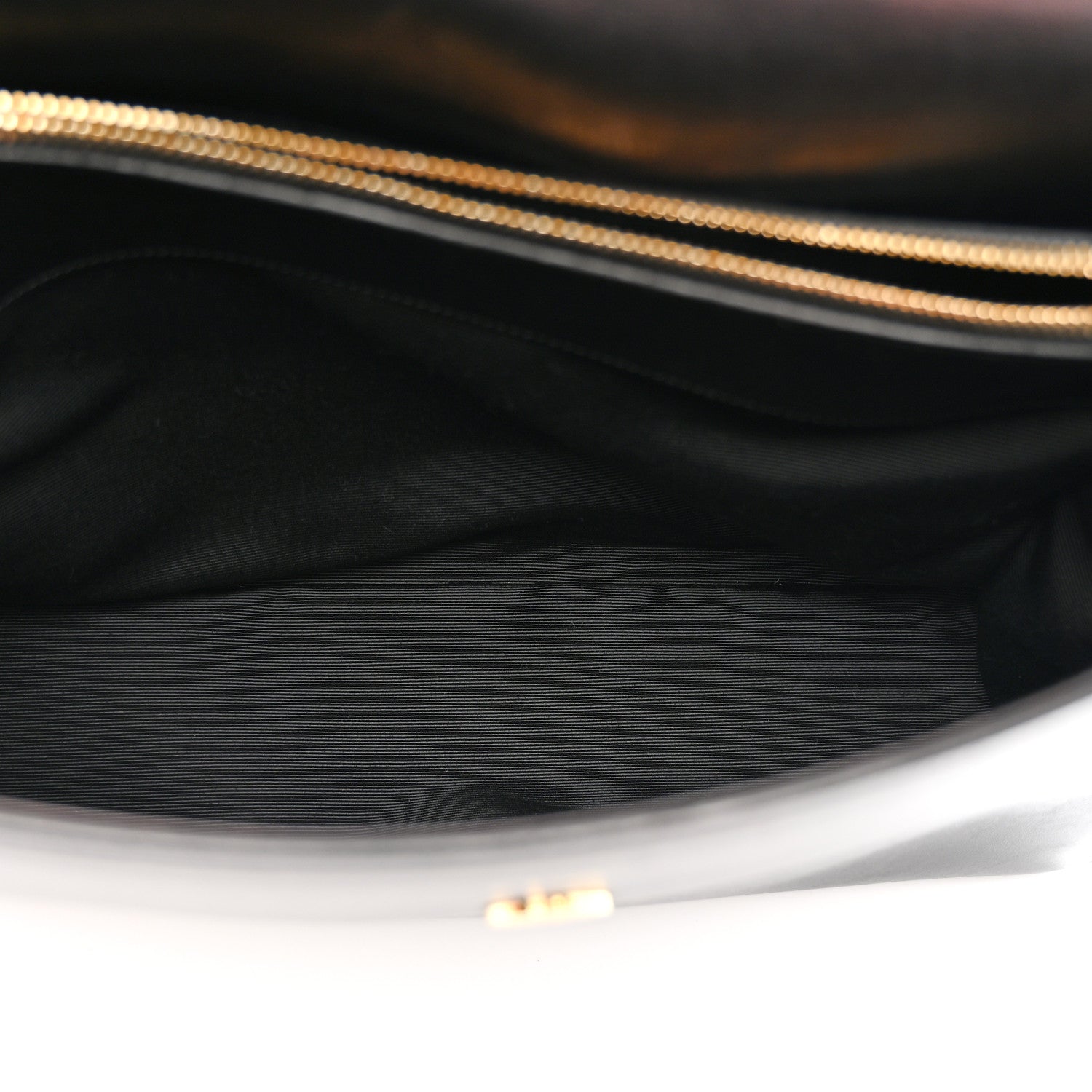 Saint Laurent Calfskin Crocodile Embossed Medium Moujik Top Handle Bag Black 6 of 16