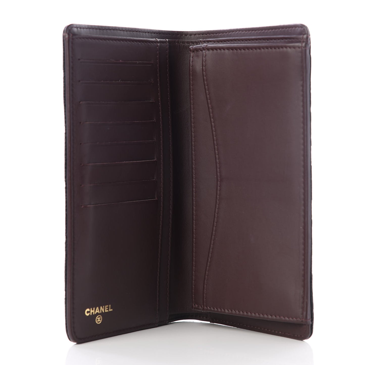 Caviar Quilted Yen Wallet Black