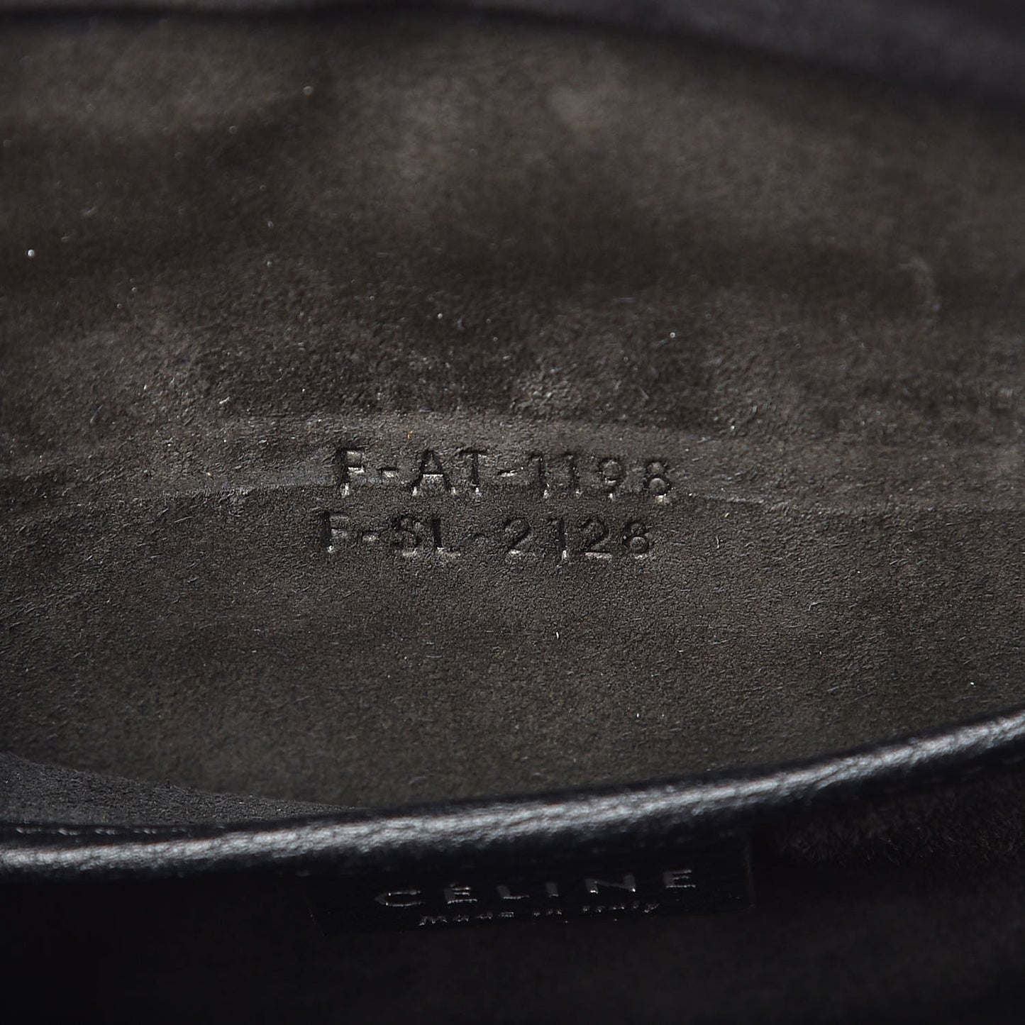 Drummed Calfskin Nano Luggage Black