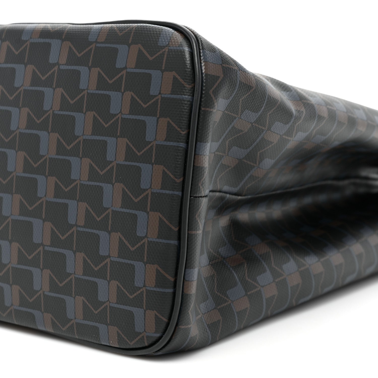 Moynat Canvas 1920 M Monogram Tote Black Blue 10 of 11