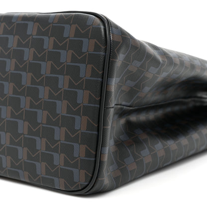 Moynat Canvas 1920 M Monogram Tote Black Blue 10 of 11