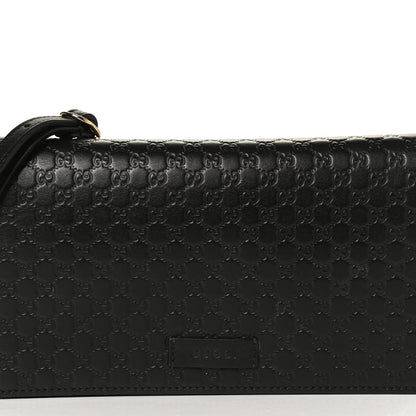 Gucci Microguccissima Crossbody Wallet Black 7 of 12