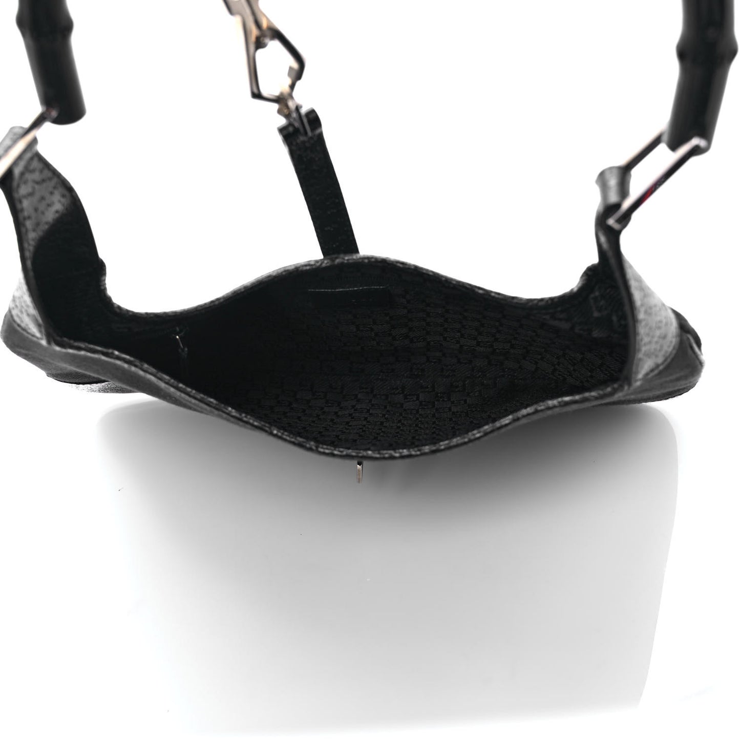 Canvas Bamboo Small Jackie O Hobo Black