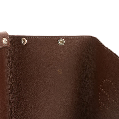 Hermes Taurillon Clemence Mises et Relances Chocolate 7 of 7