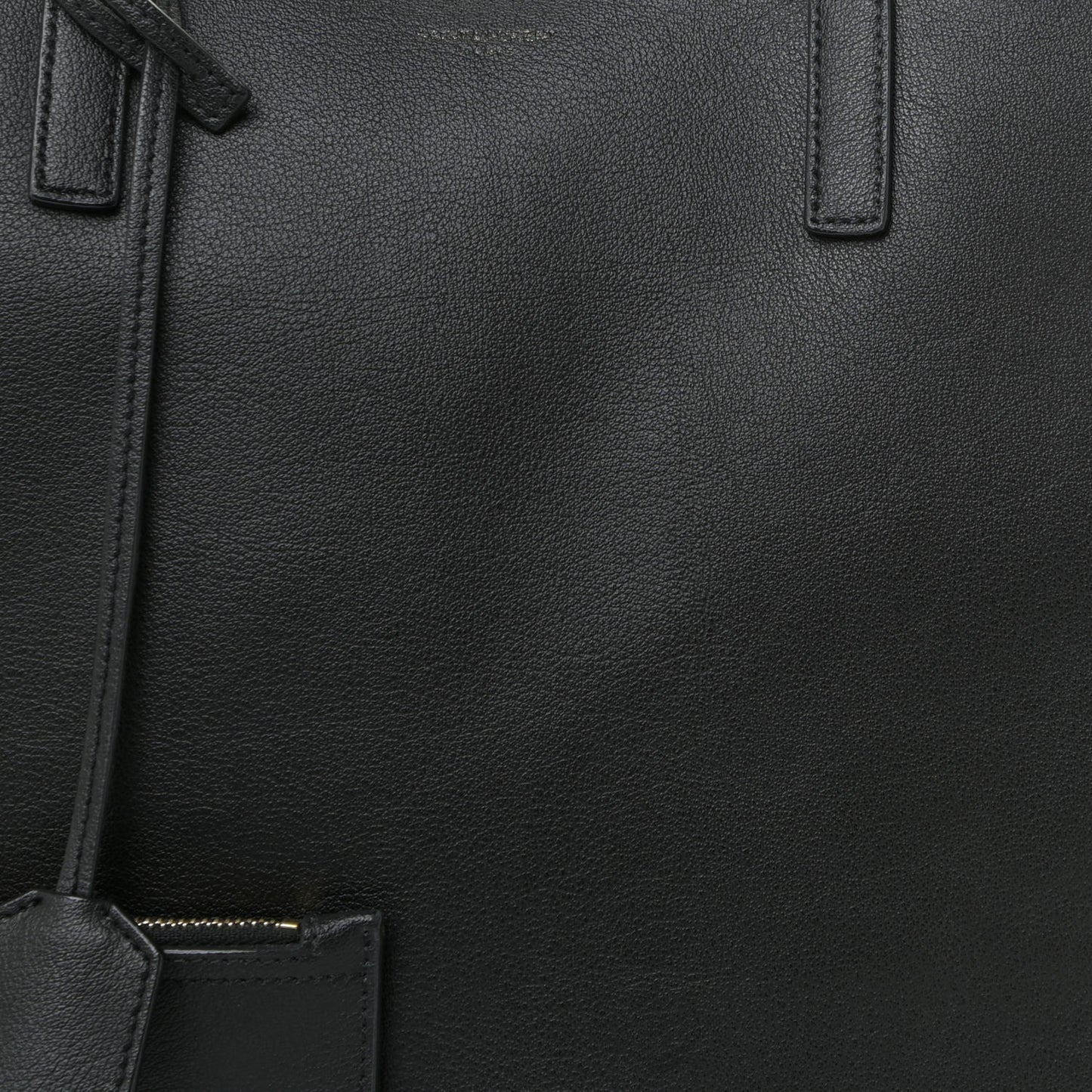 Calfskin Large Shopping Tote Black