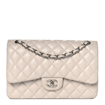Chanel Caviar Quilted Jumbo Double Flap Ivory 1 of 9