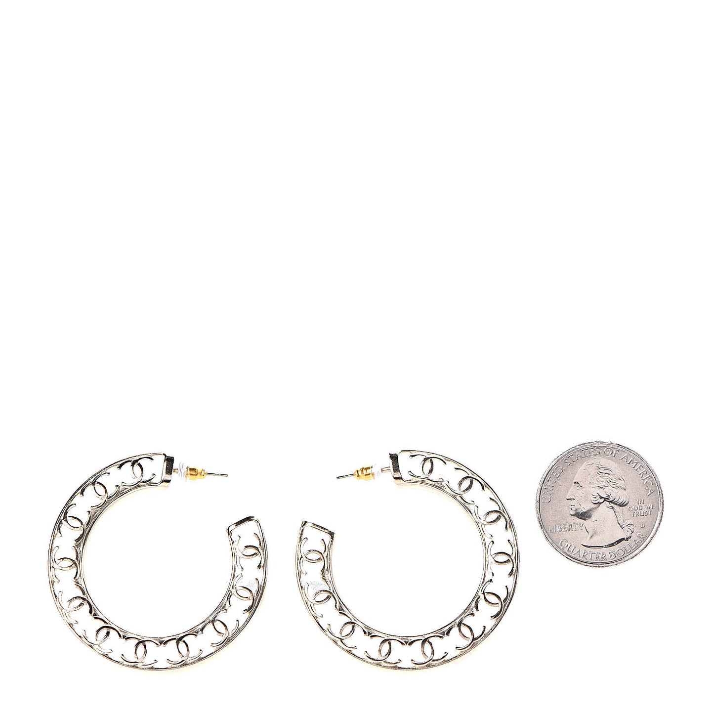 CC Hoop Earrings Gold