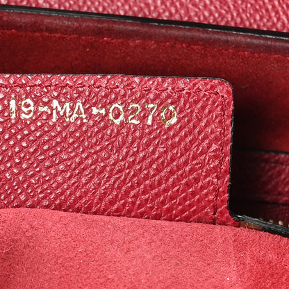 Christian Dior Grained Calfskin Saddle Bag Red 7 of 12