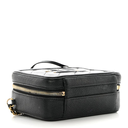 Chanel Caviar Quilted Small CC Filigree Vanity Case Black 4 of 18