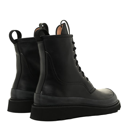 Bottega Veneta Calfskin Lace Up Martin Boots 41 Black 5 of 9