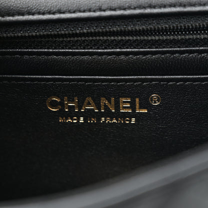 Chanel Lambskin Quilted Mini Rectangular Flap Black 6 of 10