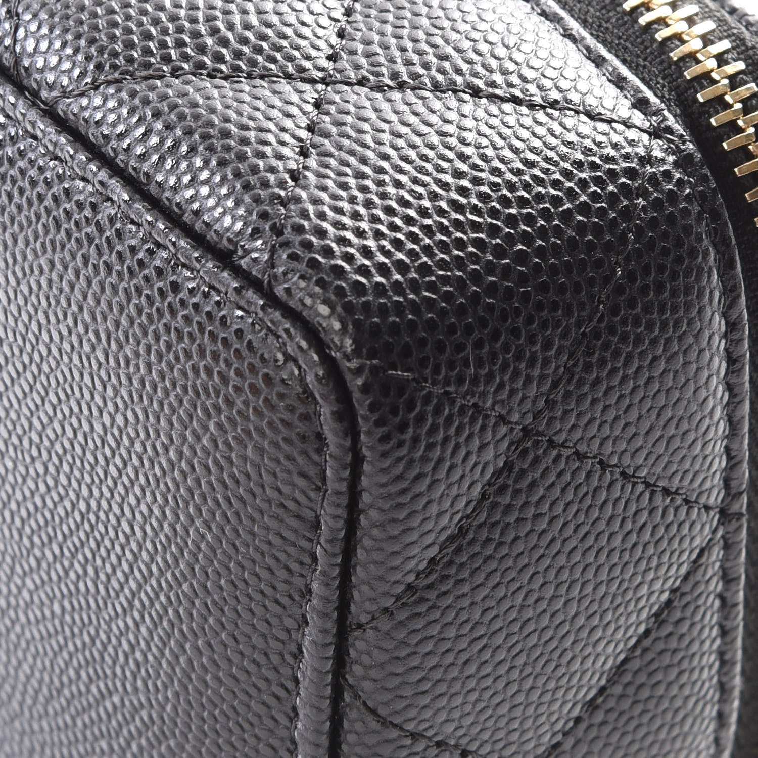 Chanel Caviar Quilted Jewelry Travel Case Black 6 of 11