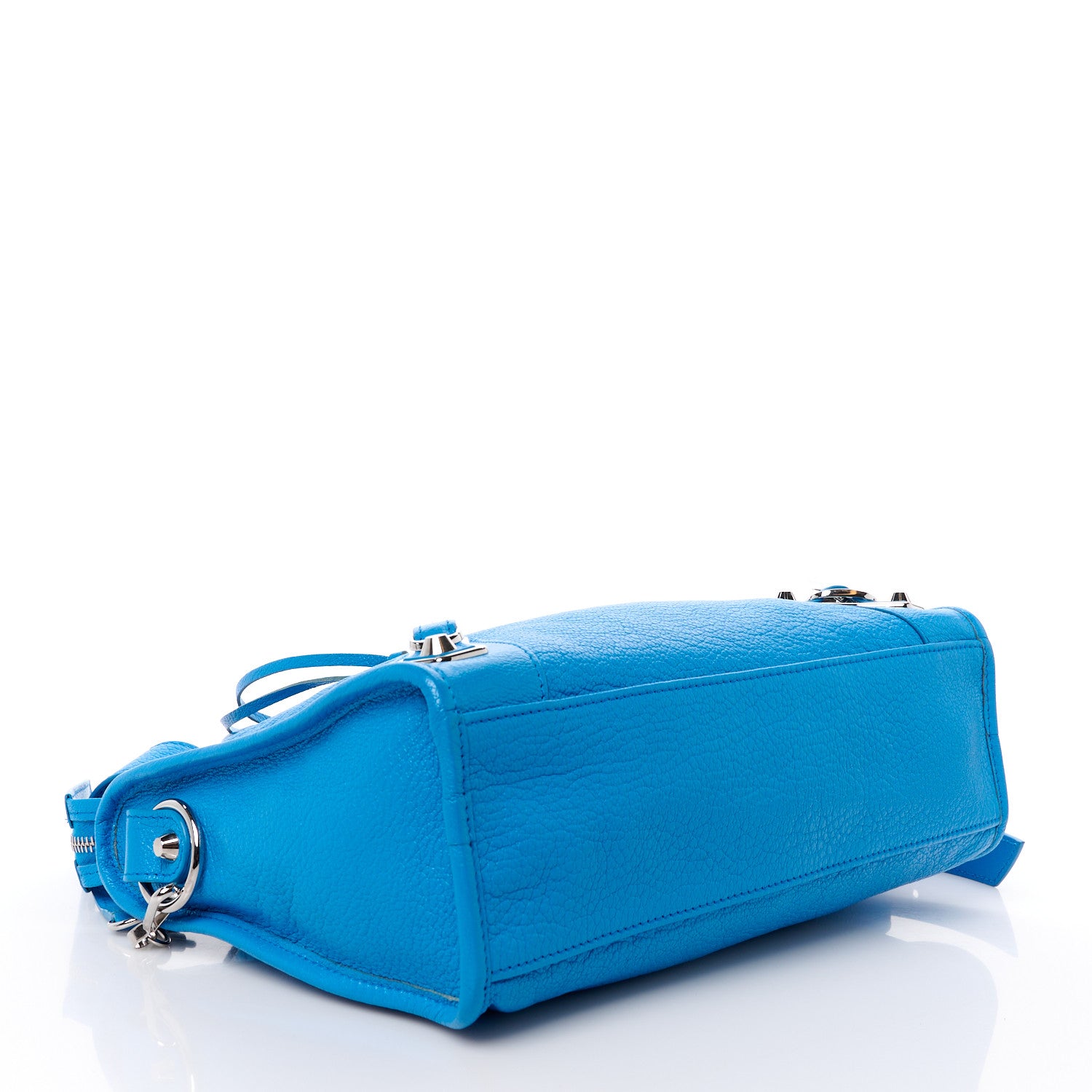 Balenciaga Chevre Silver Metallic Edge Hardware S City Bleu Ceylon 5 of 15
