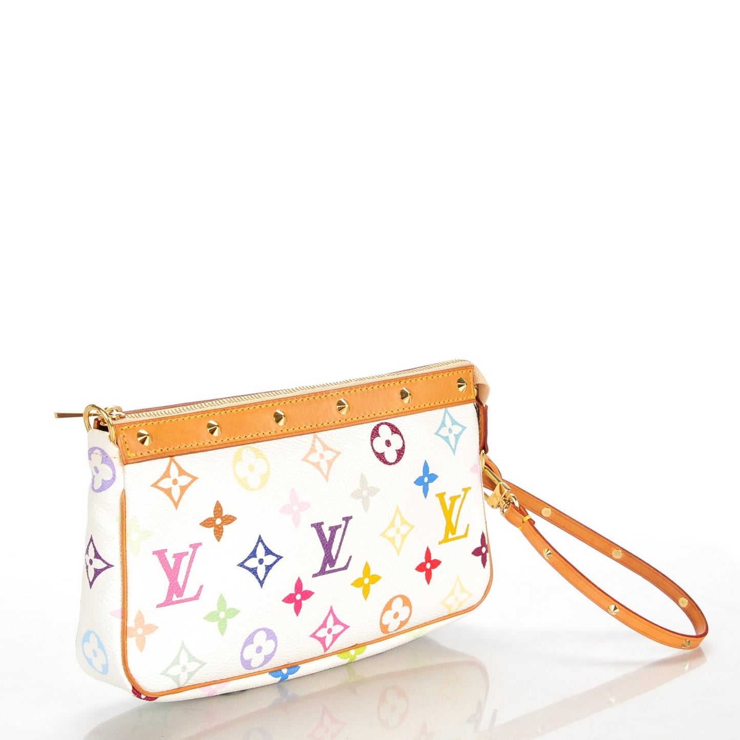 Monogram Multicolor Pochette Accessories White
