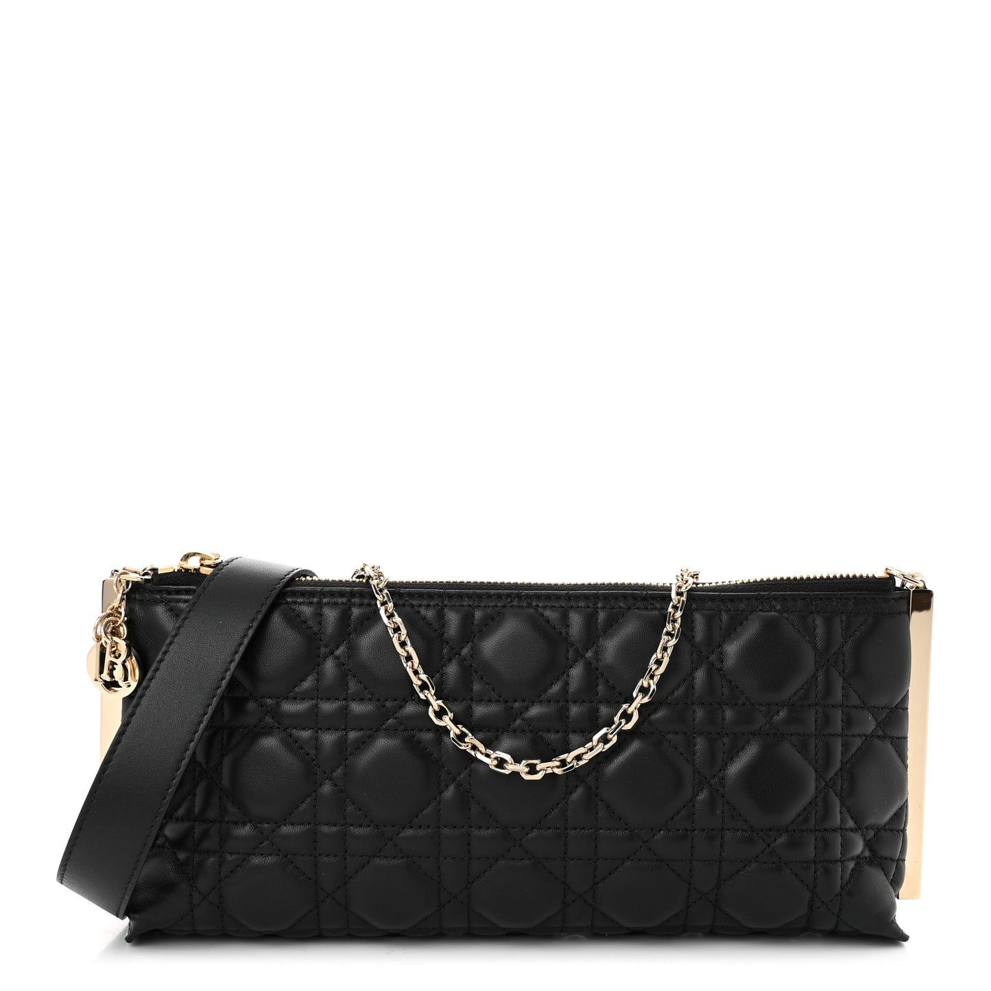 New Line Lambskin Cannage Dior Club Bag Black