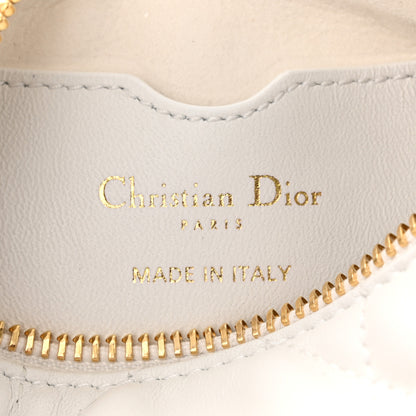 Christian Dior Lambskin Cannage Micro Dior Vibe Hobo Bag White 6 of 10