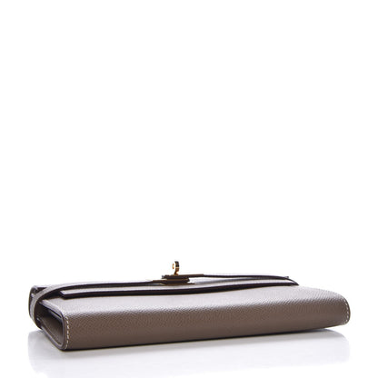 Hermes Epsom Kelly Longue Wallet Etoupe 4 of 8