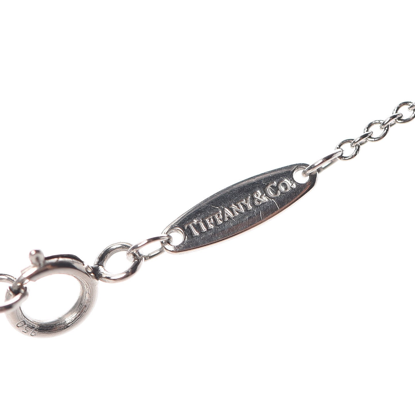 Platinum Diamond .12ct Elsa Peretti Diamonds by the Yard Pendant Necklace