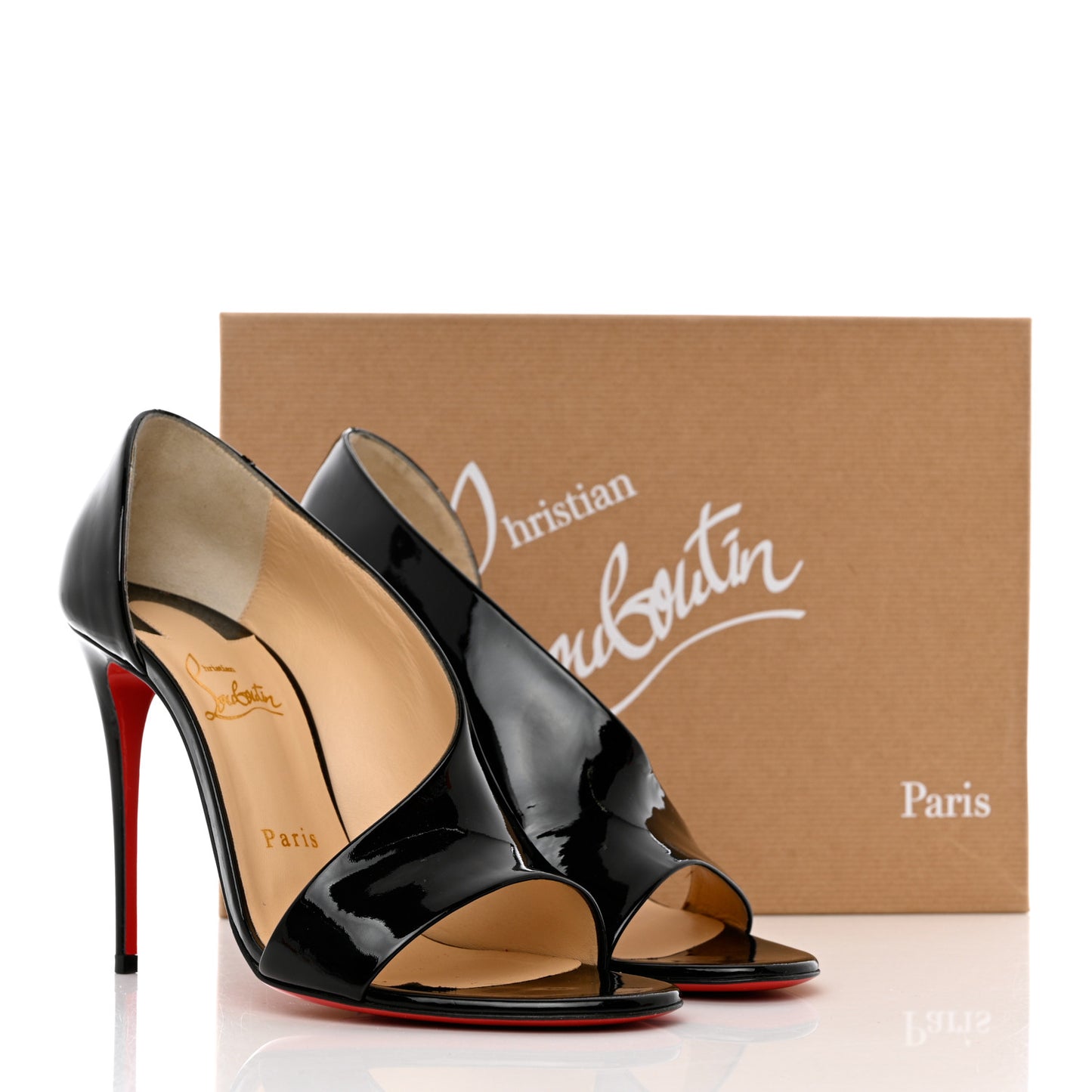 Patent Phoebe Asymmetric 100 Pumps 39 Black