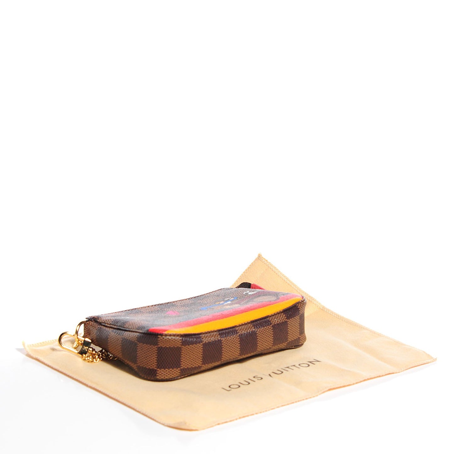 Damier Ebene 2015 Christmas Animation Mini Pochette Accessories