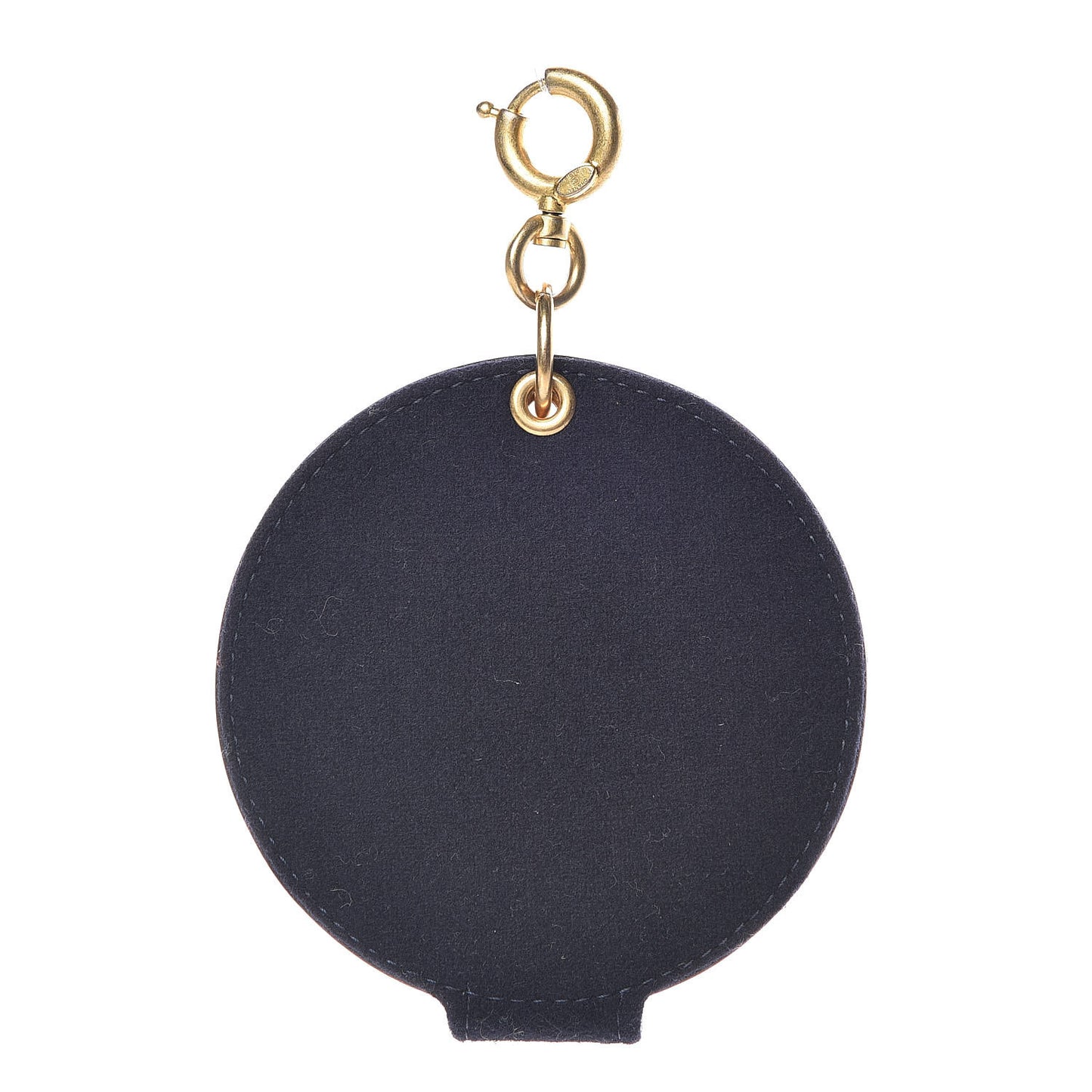 Wool Quilted Paris-Hamburg Charms Pocket Mirror Navy